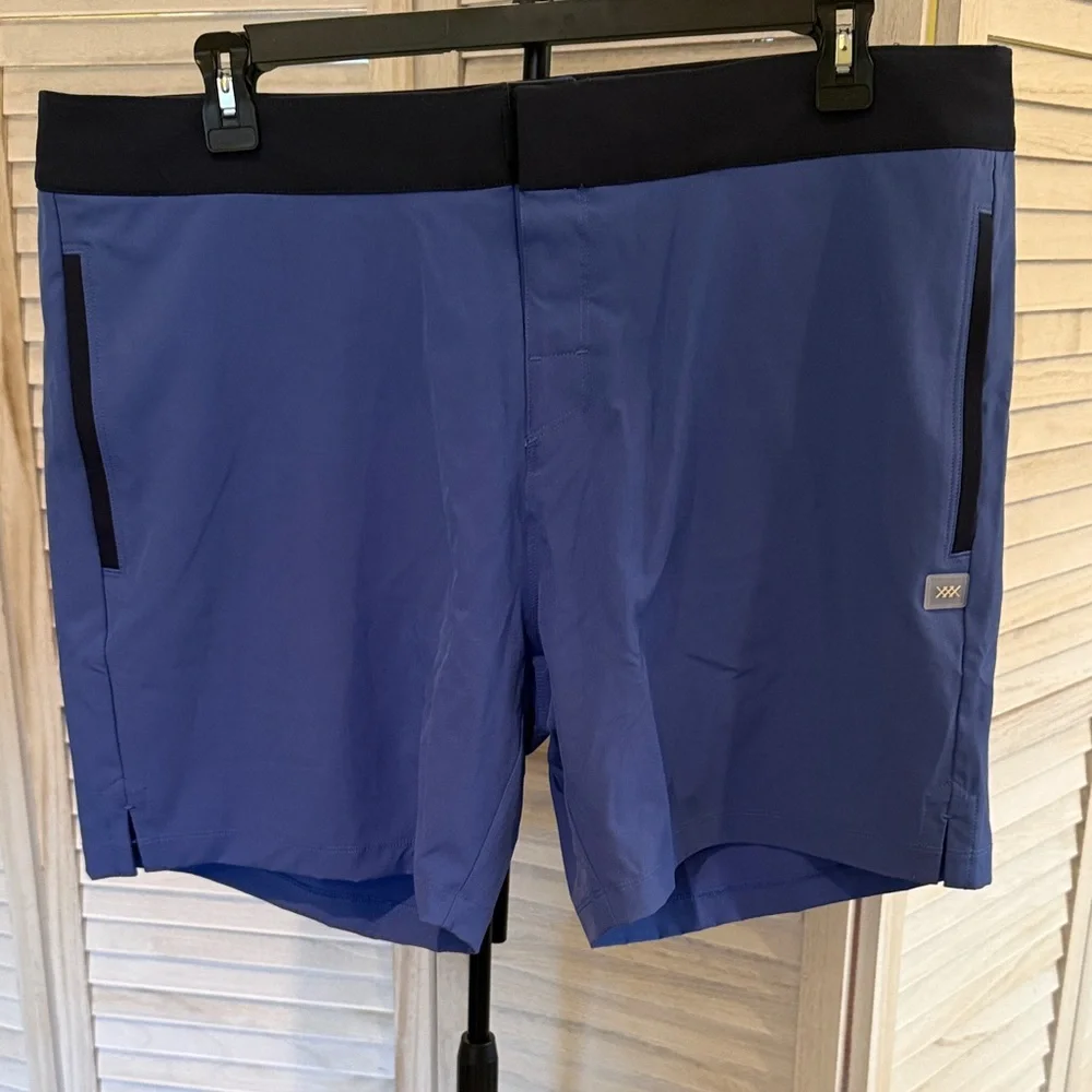 RHONE Navy and Black Board Shorts